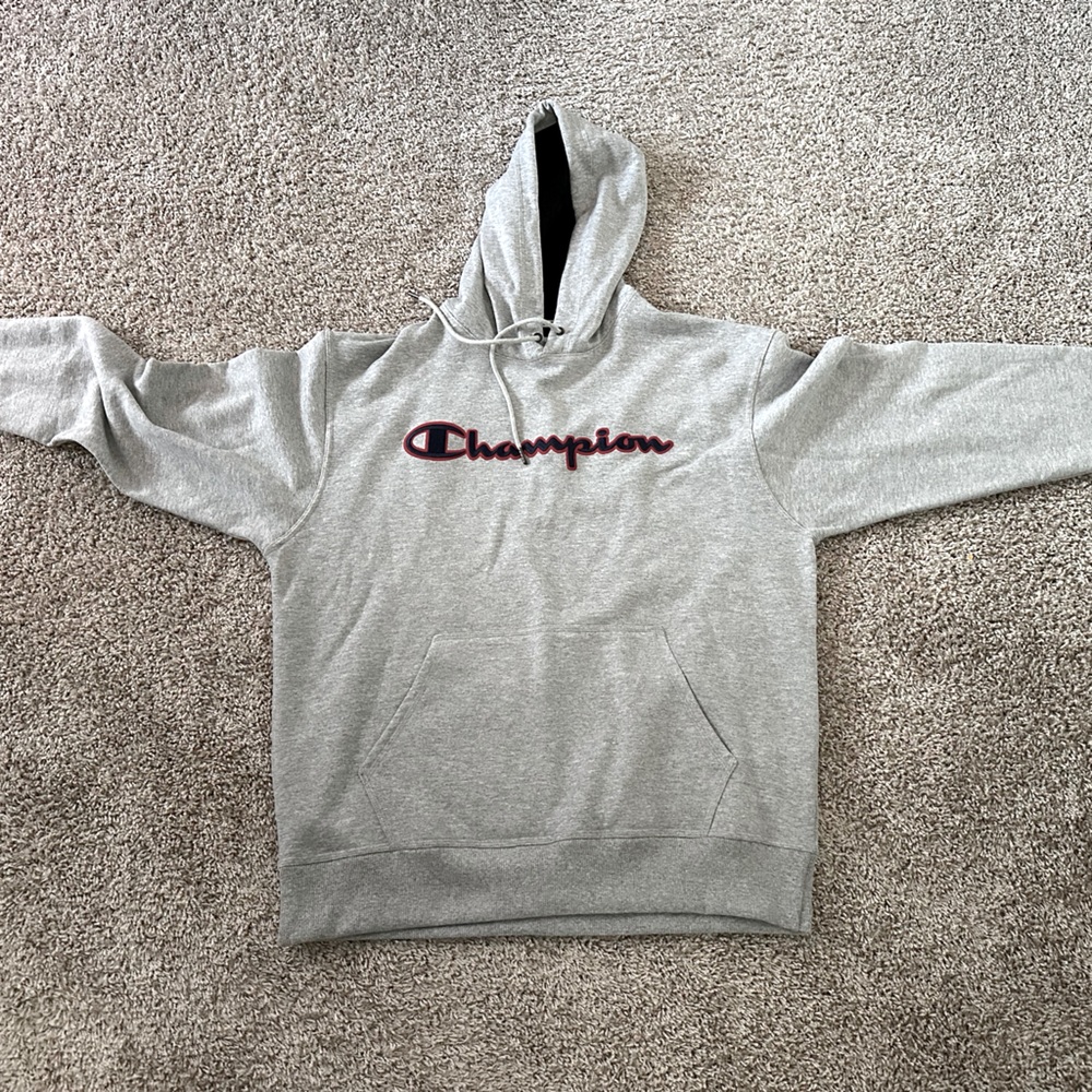 CHAMPION HOODIE (GREY) NEVER WORN